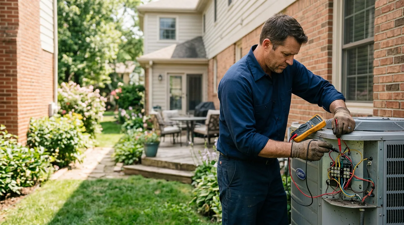 HVAC technician working near Olga, WA